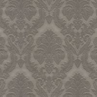 Обои Zambaiti Parati Trussardi VI Винил на флизелине (1,06*10,05) Серый/Коричневый, Дамаск арт-46011 — фото 1, Обои для стен
