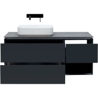 Тумба под раковину Allen Brau Infinity 120 L подвесная Антрацит матовый арт-1.21005.AM — фото 7, Тумбы под раковину