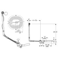 Слив-перелив Geberit Uniflex полуавтомат Хром глянцевый арт-150.525.21.6 — фото 2, Сливы-переливы