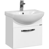 Тумба под раковину Aquaton Ария 50 подвесная Белая арт-1A140301AA010 — фото 1, Тумбы под раковину