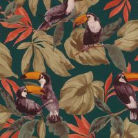 Обои RASCH Denzo II Винил на флизелине (0,53*10,05) Разноцветный, Листья/Птицы арт-807509 — фото 1, Обои для стен