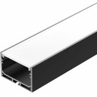 Профиль алюминиевый Arlight накладной Черный арт-027988 — фото 1, Профили для светодиодных лент