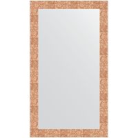 Зеркало Evoform Definite 116х66 в багетной раме - Соты медь 70 мм арт-BY 3210 — фото 1, Зеркала в ванную комнату