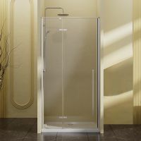 Душевая дверь Vincea Slim-N 90 профиль Хром стекло прозрачное арт-VDPH-5SN900CL — фото 1, Распашные душевые двери