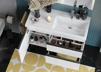 Тумба под раковину Roca Domi 100 R подвесная Белый глянец арт-A857478806 — фото 12, Тумбы под раковину