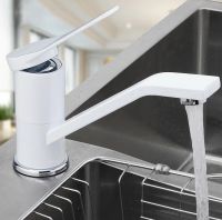 Смеситель для кухни Frap H45 Белый Хром арт-F4545 — фото 3, Смесители для кухни