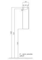 Подвесной шкаф Aquaton Терра 24 Дуб кантри Антрацит арт-1A247403TEKA0 — фото 8, Шкафы для ванной