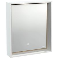 Товар: Зеркало Cersanit Louna 60 с подсветкой Белый с сенсорным выключателем арт-SP-LU-LOU60-Os - фото 2 Зеркало Cersanit Louna 60 с подсветкой Белый с сенсорным выключателем арт-SP-LU-LOU60-Os — фото 2, Зеркала в ванную комнату