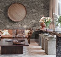 Обои LOYMINA British Style Garden Винил на флизелине (1*10,05) Коричневый, Листья арт-BRIT11 010 — фото 2, Обои для стен