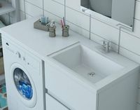 Тумба с раковиной Эстет Dallas Luxe 110 R Белая арт-ФР-00001966 — фото 5, Тумбы с раковиной