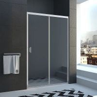 Душевая дверь Veconi Vianno VN-46 150 профиль Хром стекло прозрачное арт-VN46-150-01-C5 — фото 1, Раздвижные душевые двери