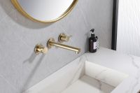 Смеситель для раковины Abber Emotion Золото матовое арт-AF88121G — фото 2, Смесители для раковины