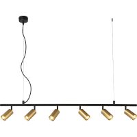 Подвесной светильник Crystal Lux Золото Черный арт-CLT 015C6 L1200 BL-GO — фото 2, Подвесные светильники