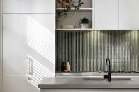 Керамогранит Marazzi Ragno Glace Struttura 3D Rayé Muschio Glossy   7,5х20 см арт-RAEN — фото 2, Керамогранит