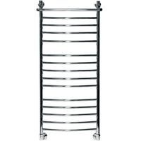 Водяной полотенцесушитель Ника Arc ЛД/ВП (г2) 120x50 с полкой Хром арт-ЛД Г2 ВП 120/50 — фото 1, Водяные полотенцесушители