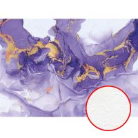 Фреска Ortograf Fluid art 21131 Фактура бархат FX Флизелин (3,8*2,7) Фиолетовый/Золото, Абстракция арт-21131 (бархат FX) — фото 1, Фрески