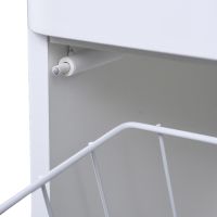 Шкаф пенал Style Line Каре 30 Люкс Plus с бельевой корзиной Белый арт-СС-00002271 — фото 6, Пеналы для ванной комнаты