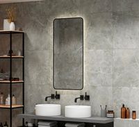 Зеркало Континент Torry 600х1200 с подсветкой Черное с бесконтактным выключателем арт-ЗЛП1533 — фото 9, Зеркала в ванную комнату