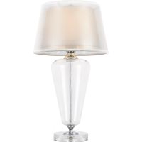 Настольная лампа Maytoni Table Floor Verre Белая Прозрачная Хром арт-Z005TL-01CH — фото 1, Настольные лампы