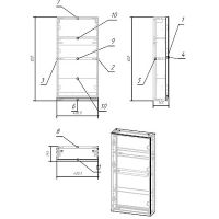 Зеркальный шкаф Cersanit Moduo 40 Белый арт-SB-LS-MOD40/Wh — фото 6, Зеркальные шкафы в ванную
