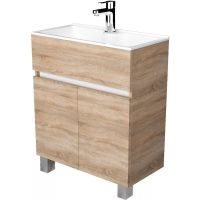 Тумба с раковиной 1MarKa Mira 60Н Дуб сонома арт-У83303 — фото 1, Тумбы с раковиной