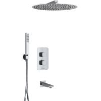 Душевая система WasserKRAFT с термостатом Хром арт-A178644 Thermo — фото 1, Встраиваемые душевые комплекты