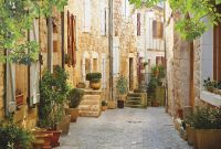 Фреска Ortograf Городской пейзаж 3846 Фактура флок FLK Флизелин (4*2,7) Бежевый/Зеленый, Город/Пейзаж арт-3846 (флок FLK) — фото 2, Фрески