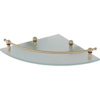 Стеклянная полка Veragio Gialetta угловая Бронза арт-VR.GIL-6417.BR — фото 1, Полки для ванной и душа