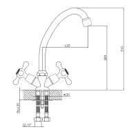 Товар: Смеситель для кухни Viko Хром арт-V-1303 - фото 12 Смеситель для кухни Viko Хром арт-V-1303 — фото 12, Смесители для кухни
