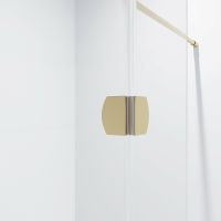 Душевая перегородка Niagara Nova 110 профиль Холодное золото стекло прозрачное арт-NG-642-11GOLD — фото 3, Душевые перегородки