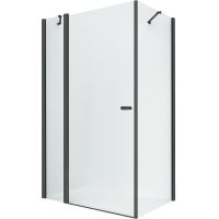 Душевой уголок New Trendy New Soleo Black 90х120 профиль Черный стекло прозрачное арт-K-0681 — фото 1, Прямоугольные душевые уголки