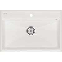 Кухонная мойка Paulmark Stepia 80 Белая арт-PM117551-WH — фото 1, Кухонные мойки