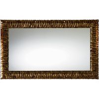 Зеркало Cezares Cavalli 120 Noce Foglia oro арт-CAVALLI 1200x30x750 — фото 1, Зеркала в ванную комнату