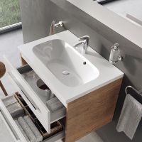 Раковина Ravak Chrome 80 Белая арт-XJG01180000 — фото 2, Раковины встраиваемые сверху