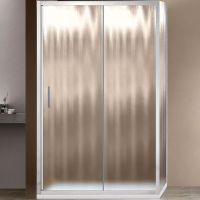 Душевой уголок Vincea Garda 110х80 профиль Хром стекло шиншилла арт-VSR-1G8011CH — фото 1, Прямоугольные душевые уголки