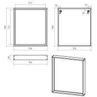 Товар: Зеркало Brevita Dallas 70 с подсветкой Дуб Галифакс олово с сенсорным выключателем арт-DAL-02070-074 - фото 9 Зеркало Brevita Dallas 70 с подсветкой Дуб Галифакс олово с сенсорным выключателем арт-DAL-02070-074 — фото 9, Зеркала в ванную комнату