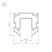 Профиль алюминиевый Arlight накладной для натяжных потолков Серебристый арт-035719 — фото 3, Профили для светодиодных лент