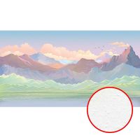 Фреска Ortograf Горы 33624 Фактура бархат FX Флизелин (5,5*3) Разноцветный, Горы/Абстракция арт-33624 (бархат FX) — фото 1, Фрески