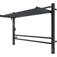 Электрический полотенцесушитель Terminus Горизонт П8 800х600 с полкой Черный муар арт-4670078543608 — фото 1, Электрические полотенцесушители