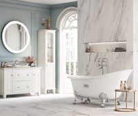 Товар: Шкаф пенал Roca Carmen 44 Сатин белый арт-857137415 - фото 3 Шкаф пенал Roca Carmen 44 Сатин белый арт-857137415 — фото 3, Пеналы для ванной комнаты