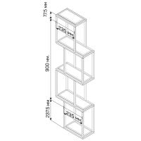 Полка 1MarKa Grunge Loft Chain Графит матовый арт-У97508 — фото 3, Полки