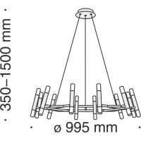 Товар: Подвесной светильник Maytoni Modern Vigo Белый Черный арт-MOD031PL-24B - фото 4 Подвесной светильник Maytoni Modern Vigo Белый Черный арт-MOD031PL-24B — фото 4, Подвесные светильники