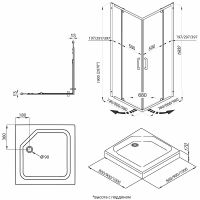 Товар: Душевой уголок Triton Каппа-Хром 90х90 профиль Хром стекло прозрачное арт-Щ0000054221 - фото 5 Душевой уголок Triton Каппа-Хром 90х90 профиль Хром стекло прозрачное арт-Щ0000054221 — фото 5, Квадратные душевые уголки