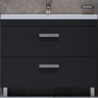 Тумба под раковину Velvex Orlando 100 арт-tn.ORL.CLA.100.2Y графит — фото 1, Тумбы под раковину