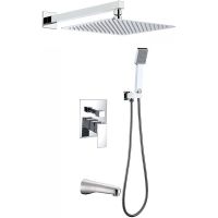 Душевая система Berges Ventas 3S Хром сильвер арт-073005 — фото 1, Встраиваемые душевые комплекты