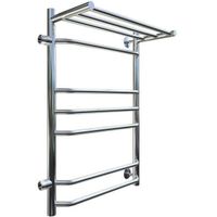 Водяной полотенцесушитель Тругор Браво 3 П ПМ L 80x50 с полкой Хром арт-Браво3/ПМ508050Плев — фото 1, Водяные полотенцесушители