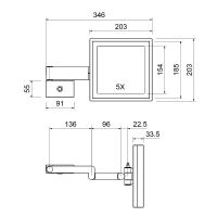 Косметическое зеркало Timo Selene с подсветкой Хром арт-10076/00 — фото 5, Косметические зеркала