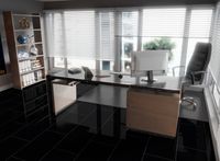 Ламинат Falquon Blue Line Uni Uni Black глянец с фаской 644х310х8 мм арт-U190 — фото 3, Ламинат