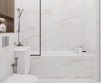 Керамогранит Ceradim Calacatta Regal Gold белый матовый 80х80 см арт-х9999305449 — фото 10, Керамогранит