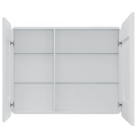 Зеркальный шкаф Creto Eles 100 с подсветкой Белый арт-20-1000800WH — фото 3, Зеркальные шкафы в ванную